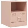 Mesitas de noche 2 unidades acero rosa 34,5x39x44 cm de vidaXL, Mesitas de noche - Ref: Foro24-841754, Precio: 81,01 €, Descu...