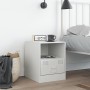 Nachttisch aus weißem Stahl, 34,5 x 39 x 44 cm von vidaXL, Nachttische - Ref: Foro24-841761, Preis: 48,74 €, Rabatt: %