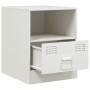 Nachttisch aus weißem Stahl, 34,5 x 39 x 44 cm von vidaXL, Nachttische - Ref: Foro24-841761, Preis: 48,74 €, Rabatt: %