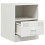 White steel nightstand 34.5x39x44 cm by vidaXL, Nightstands - Ref: Foro24-841761, Price: 48,28 €, Discount: %