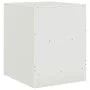 White steel nightstand 34.5x39x44 cm by vidaXL, Nightstands - Ref: Foro24-841761, Price: 48,28 €, Discount: %