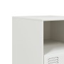 Nachttisch aus weißem Stahl, 34,5 x 39 x 44 cm von vidaXL, Nachttische - Ref: Foro24-841761, Preis: 48,74 €, Rabatt: %