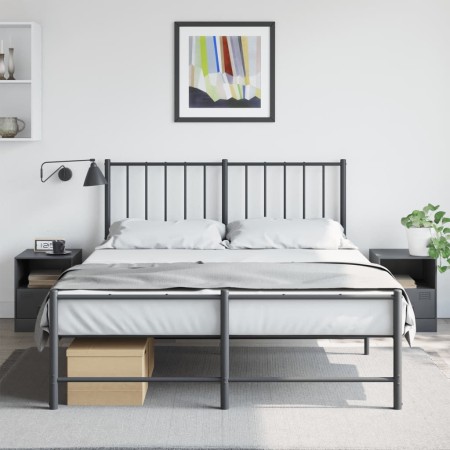 Mesitas de noche 2 unidades gris antracita 34,5x39x44 cm de vidaXL, Mesitas de noche - Ref: Foro24-841756, Precio: 81,78 €