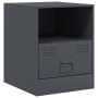 Mesitas de noche 2 unidades gris antracita 34,5x39x44 cm de vidaXL, Mesitas de noche - Ref: Foro24-841756, Precio: 81,78 €