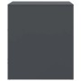 Mesitas de noche 2 unidades gris antracita 34,5x39x44 cm de vidaXL, Mesitas de noche - Ref: Foro24-841756, Precio: 81,78 €