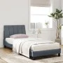 Bed with dark gray velvet mattress 90x200 cm by vidaXL, Beds and slatted bases - Ref: Foro24-3208575, Price: 292,01 €, Discou...
