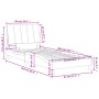 Cama con colchón terciopelo gris oscuro 90x200 cm de vidaXL, Camas y somieres - Ref: Foro24-3208575, Precio: 287,12 €, Descue...