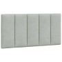 Bed with light gray velvet mattress 100x200 cm by vidaXL, Beds and slatted bases - Ref: Foro24-3208580, Price: 287,45 €, Disc...