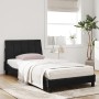 Bed with black velvet mattress 100x200 cm by vidaXL, Beds and slatted bases - Ref: Foro24-3208582, Price: 265,87 €, Discount: %