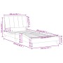 Bed with black velvet mattress 100x200 cm by vidaXL, Beds and slatted bases - Ref: Foro24-3208582, Price: 265,87 €, Discount: %