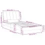Bett mit schwarzer Samtmatratze 100x200 cm von vidaXL, Betten und Lattenroste - Ref: Foro24-3208582, Preis: 263,39 €, Rabatt: %