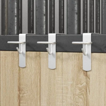 Tragbare Eimerhaken 3 Stück aus silbernem Stahl von vidaXL, Pferdefutter - Ref: Foro24-172472, Preis: 17,70 €, Rabatt: %