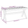 Gartenbank aus massivem Akazienholz und schwarzem Stoff von vidaXL, Gartenbänke - Ref: Foro24-366514, Preis: 68,86 €, Rabatt: %