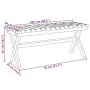 Gartenbank aus massivem Akazienholz und schwarzem Stoff von vidaXL, Gartenbänke - Ref: Foro24-366514, Preis: 67,64 €, Rabatt: %