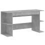 Betongrauer Schreibtisch aus Holzwerkstoff, 140 x 50 x 75 cm von vidaXL, Schreibtische - Ref: Foro24-840551, Preis: 86,26 €, ...