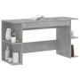 Betongrauer Schreibtisch aus Holzwerkstoff, 140 x 50 x 75 cm von vidaXL, Schreibtische - Ref: Foro24-840551, Preis: 86,26 €, ...