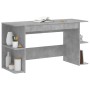 Concrete gray engineered wood desk 140x50x75 cm by vidaXL, Desks - Ref: Foro24-840551, Price: 87,58 €, Discount: %