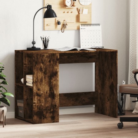 Escritorio de madera de ingeniería roble ahumado 102x50x75 cm de vidaXL, Escritorios - Ref: Foro24-840545, Precio: 80,45 €, D...