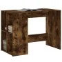 Smoked oak engineered wood desk 102x50x75 cm by vidaXL, Desks - Ref: Foro24-840545, Price: 79,21 €, Discount: %