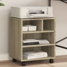 Druckerständer mit Sonoma-Eichenrädern 41x32x48 cm von vidaXL, Drucker unterstützt - Ref: Foro24-840620, Preis: 47,64 €, Raba...