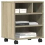 Druckerständer mit Sonoma-Eichenrädern 41x32x48 cm von vidaXL, Drucker unterstützt - Ref: Foro24-840620, Preis: 47,64 €, Raba...