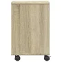 Druckerständer mit Sonoma-Eichenrädern 41x32x48 cm von vidaXL, Drucker unterstützt - Ref: Foro24-840620, Preis: 47,64 €, Raba...