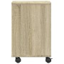 Printer stand with Sonoma oak wheels 41x32x48 cm by vidaXL, Printer supports - Ref: Foro24-840620, Price: 48,47 €, Discount: %