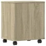 Druckerständer mit Sonoma-Eichenrädern 41x32x48 cm von vidaXL, Drucker unterstützt - Ref: Foro24-840620, Preis: 47,64 €, Raba...