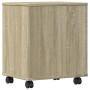 Printer stand with Sonoma oak wheels 41x32x48 cm by vidaXL, Printer supports - Ref: Foro24-840620, Price: 48,47 €, Discount: %