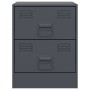 Bedside tables 2 units anthracite gray 34.5x39x44 cm by vidaXL, Nightstands - Ref: Foro24-841624, Price: 92,99 €, Discount: %
