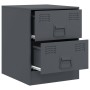 Mesitas de noche 2 unidades gris antracita 34,5x39x44 cm de vidaXL, Mesitas de noche - Ref: Foro24-841624, Precio: 92,96 €