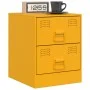 Nachttische 2 Einheiten, gelber Stahl, 34,5 x 39 x 44 cm von vidaXL, Nachttische - Ref: Foro24-841626, Preis: 92,52 €, Rabatt: %