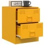 Nachttische 2 Einheiten, gelber Stahl, 34,5 x 39 x 44 cm von vidaXL, Nachttische - Ref: Foro24-841626, Preis: 92,52 €, Rabatt: %