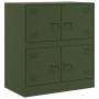 Olivgrünes Sideboard aus Stahl, 67x39x73 cm von vidaXL, Sideboards - Ref: Foro24-841653, Preis: 132,04 €, Rabatt: %