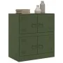 Olivgrünes Sideboard aus Stahl, 67x39x73 cm von vidaXL, Sideboards - Ref: Foro24-841653, Preis: 105,73 €, Rabatt: %