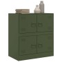 Olivgrünes Sideboard aus Stahl, 67x39x73 cm von vidaXL, Sideboards - Ref: Foro24-841653, Preis: 132,04 €, Rabatt: %