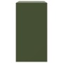 Aparador de acero verde oliva 67x39x73 cm de vidaXL, Aparadores - Ref: Foro24-841653, Precio: 131,99 €, Descuento: %