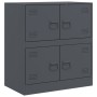Anthrazitfarbenes Sideboard aus Stahl, 67 x 39 x 73 cm von vidaXL, Sideboards - Ref: Foro24-841651, Preis: 106,87 €, Rabatt: %