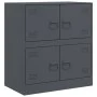 Anthrazitfarbenes Sideboard aus Stahl, 67 x 39 x 73 cm von vidaXL, Sideboards - Ref: Foro24-841651, Preis: 105,73 €, Rabatt: %