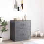 Anthrazitfarbenes Sideboard aus Stahl, 67 x 39 x 73 cm von vidaXL, Sideboards - Ref: Foro24-841651, Preis: 106,87 €, Rabatt: %