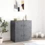Aparador de acero antracita 67x39x73 cm de vidaXL, Aparadores - Ref: Foro24-841651, Precio: 95,18 €, Descuento: %