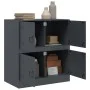 Anthrazitfarbenes Sideboard aus Stahl, 67 x 39 x 73 cm von vidaXL, Sideboards - Ref: Foro24-841651, Preis: 105,73 €, Rabatt: %