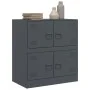 Anthracite steel sideboard 67x39x73 cm by vidaXL, Sideboards - Ref: Foro24-841651, Price: 95,18 €, Discount: %