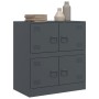 Anthrazitfarbenes Sideboard aus Stahl, 67 x 39 x 73 cm von vidaXL, Sideboards - Ref: Foro24-841651, Preis: 106,87 €, Rabatt: %