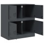 Aparador de acero antracita 67x39x73 cm de vidaXL, Aparadores - Ref: Foro24-841651, Precio: 106,82 €, Descuento: %