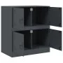 Aparador de acero antracita 67x39x73 cm de vidaXL, Aparadores - Ref: Foro24-841651, Precio: 95,18 €, Descuento: %