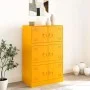 Aparador de acero amarillo mostaza 67x39x107 cm de vidaXL, Aparadores - Ref: Foro24-841658, Precio: 143,76 €, Descuento: %