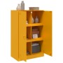 Aparador de acero amarillo mostaza 67x39x107 cm de vidaXL, Aparadores - Ref: Foro24-841664, Precio: 139,78 €, Descuento: %