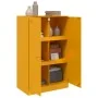 Aparador de acero amarillo mostaza 67x39x107 cm de vidaXL, Aparadores - Ref: Foro24-841664, Precio: 138,35 €, Descuento: %