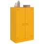 Aparador de acero amarillo mostaza 67x39x107 cm de vidaXL, Aparadores - Ref: Foro24-841664, Precio: 139,78 €, Descuento: %